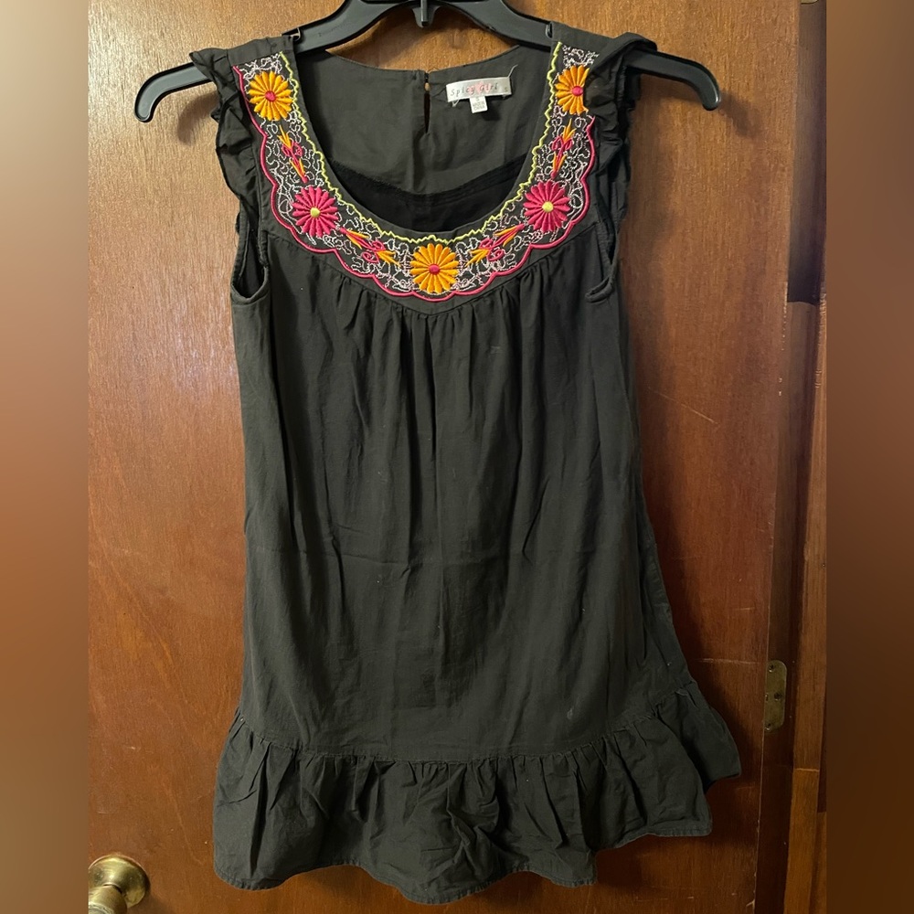 Hippie chic flower top